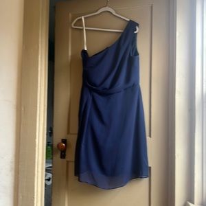 Davids Bridal Marine/Navy Bridesmaid Dress